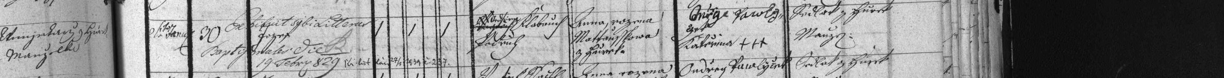 Křest Josefa Klaboucha (1798)