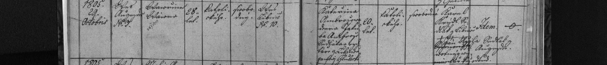 Sňatek Vavřince Vávry a Kateřiny Ambrožové (1805)