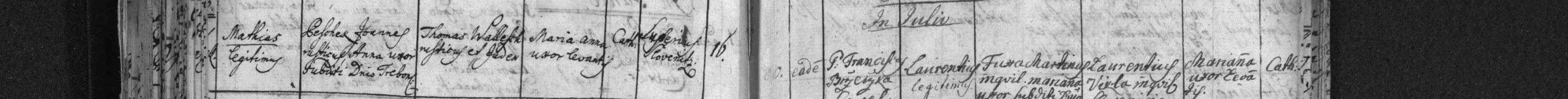 Křest Matěje Peška (1782)