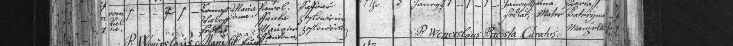 Křest Veroniky Walešové (1785)