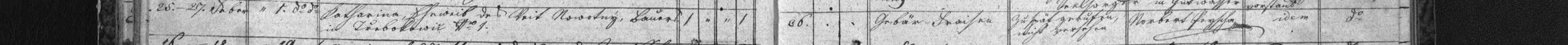 Úmrtí Kateřiny Novotné roz. Šachlové (1853)
