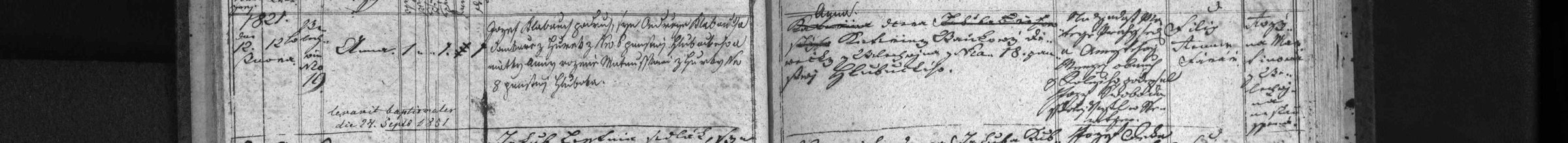 Křest Anny Vaňkové (1821)