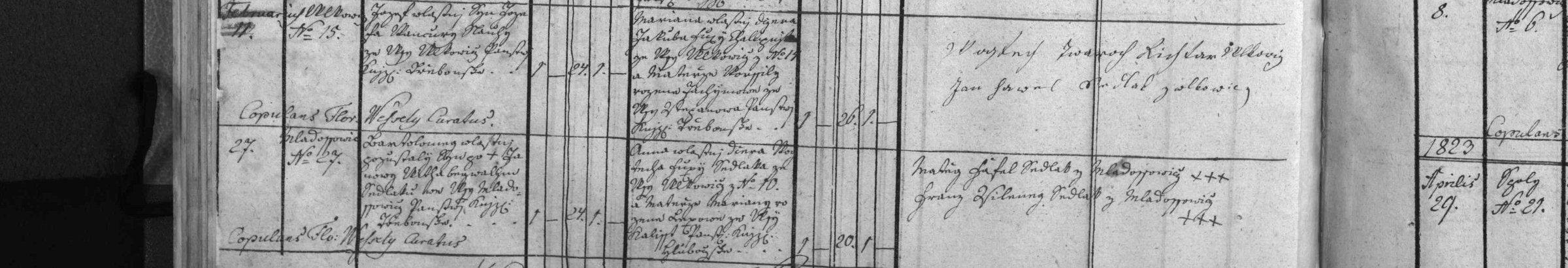 Sňatek Bartoloměje Podoláka a Anny Fuxové (1821)